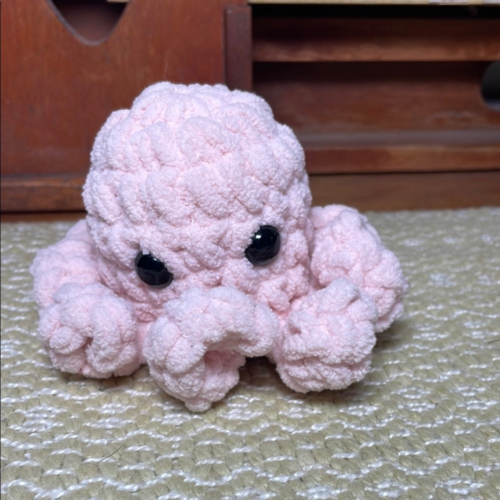 Crocheted Pink Octopus